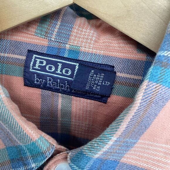 Mens Polo Ralph Lauren Western Pearl Snap Flannel medium - Picture 5 of 8